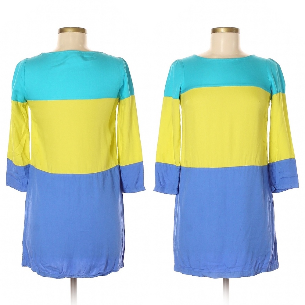 Anthropologie MAEVE Colorblock Shift Dress 0 - Picture 8 of 8
